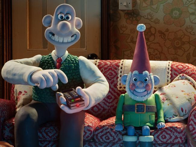 Wallace has invented a “smart” gnome, Norbo. Picture: Netflix