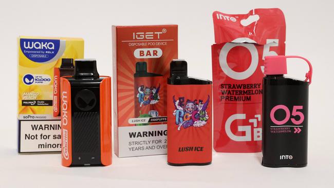 A generic image of vaping products. Picture: Liam Kidston