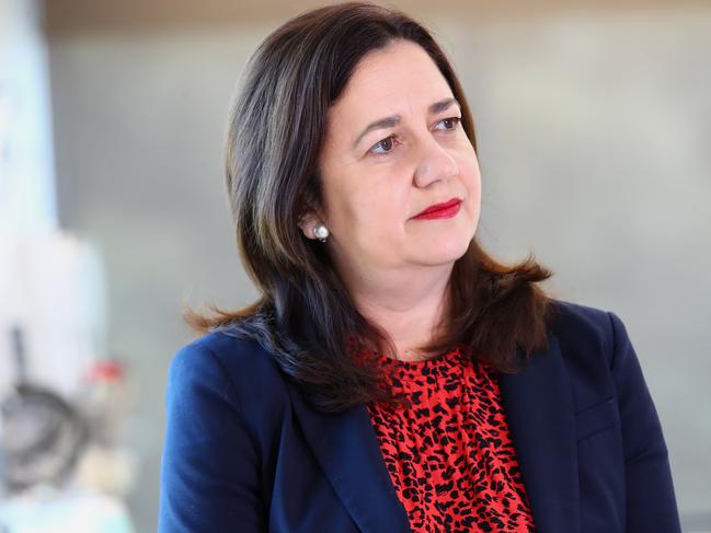 Queensland Premier Annastacia Palaszczuk’s state reported no new cases of COVID-19 on Saturday. Picture: NCA NewsWire/Jono Searle