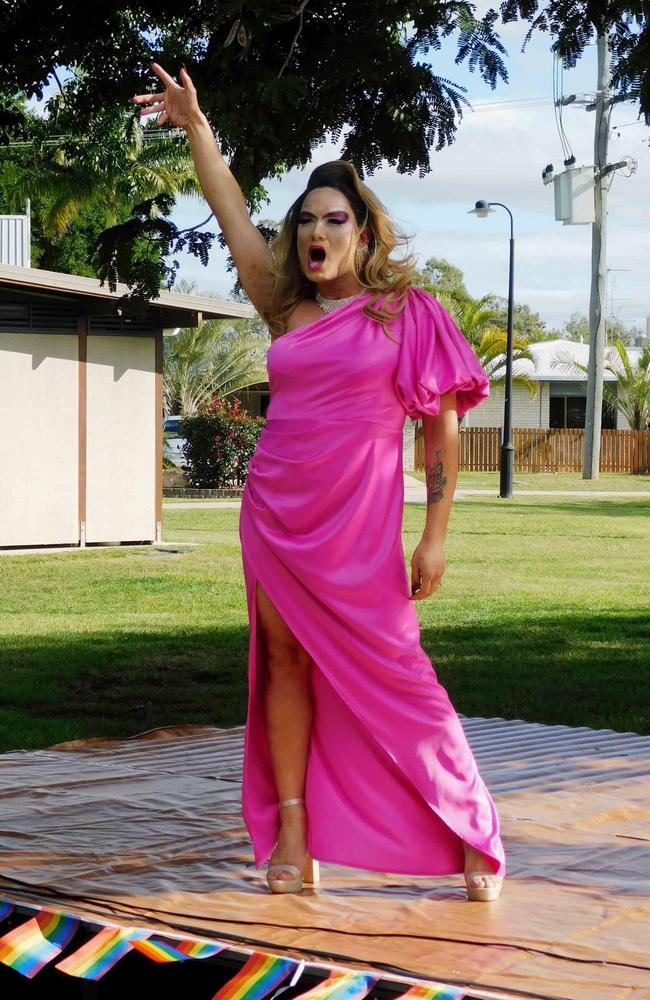 Felisha Coppaload at Pride Picnic in the Park in Biloela on June 4, 2022. Picture: Jen Gourley