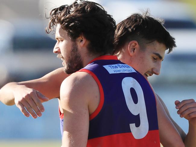 BFL: Ocean Grove v QueenscliffSenior FootballQueenscliff 9 Che Durran kicks a goalPicture: Mark Wilson