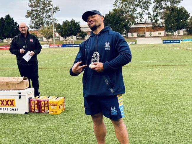 Gold Coast's Takitau Mapapalangi was crowned player of the tournament at the 2024 Chair's Challenge. Picture: Rugby League Gold Coast Facebook.