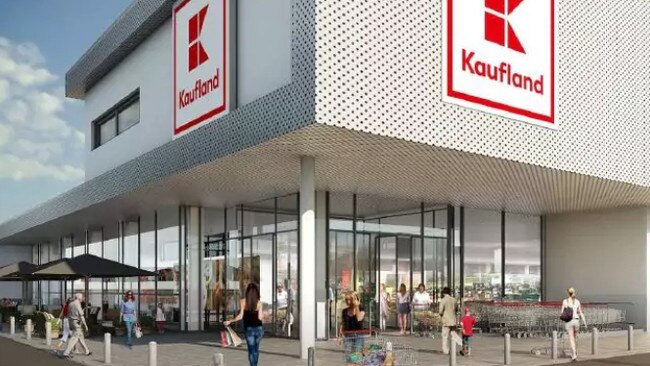 An artist’s impression of the Kaufland supermarket proposed for Anzac Highway in Adelaide’s suburban Forestville.