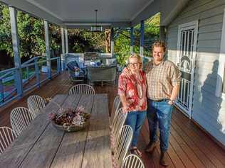 LONG-TERM OUTLOOK: Angela and Andrew Mula are happy with the renovated deck area at the rear of their Grafton home. The upgrade was about making the home liveable. Picture: Adam Hourigan