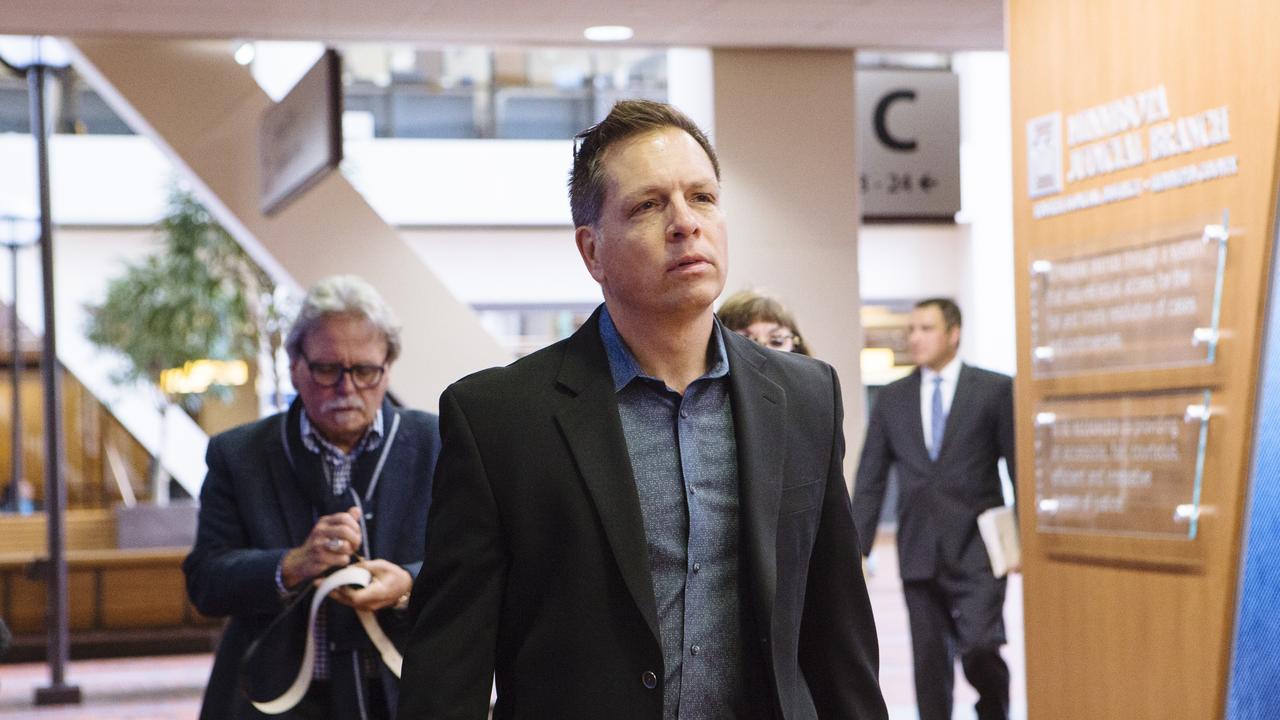 Don Damond arrives at the Hennepin County Government Center after the 12th day of testimony in Mohamed Noor's trial. Picture: Angus Mordant for News Corp Australia