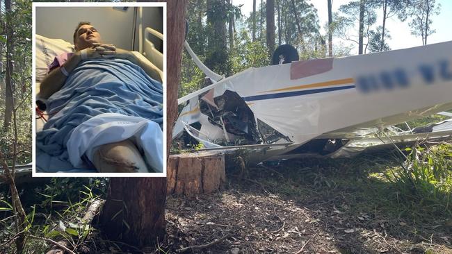 Quentin Carter following a horror light plane crash earlier in this year.