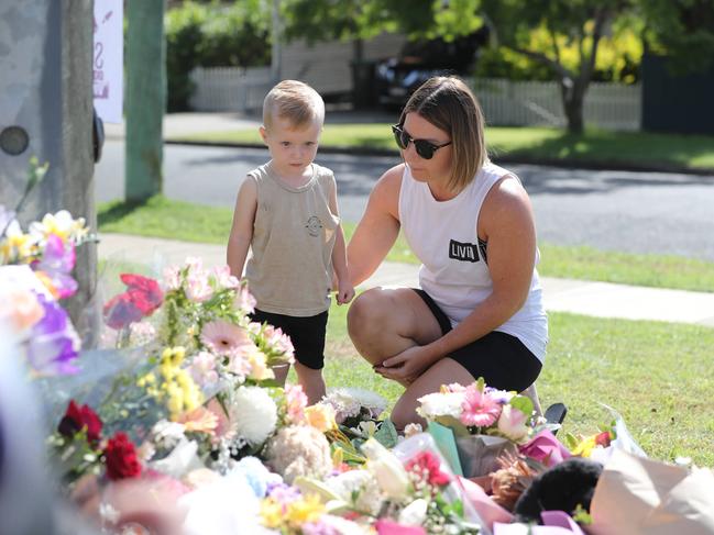 Family friend Chantel Taylor with son Henley. Picture: Peter Wallis