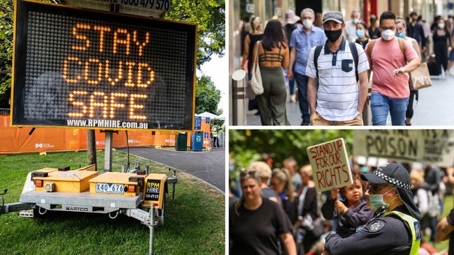 Memories of a past era – the Covid pandemic. Pictures: Newswire/Getty