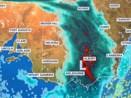 Storms and rain in store for south east Australia in coming days. Picture: Sky News Weather