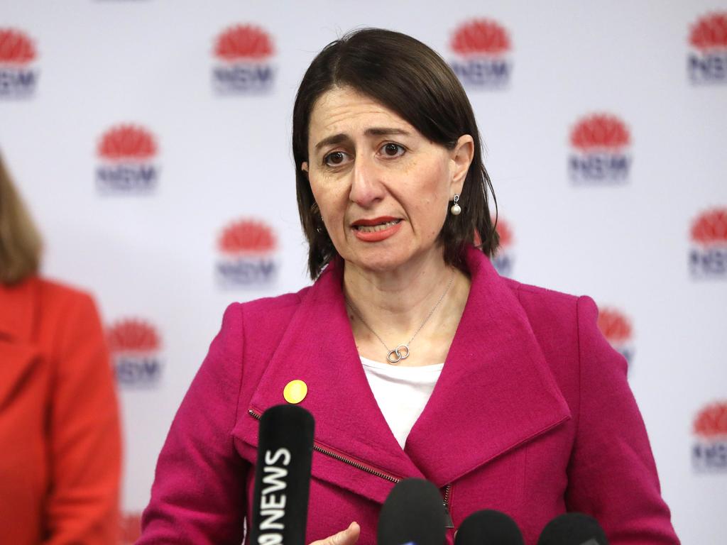 Premier Gladys Berejiklian is expected to announce new restrictions on pubs and clubs. Picture: Damian Shaw