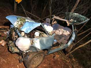 CRASH: Two people injured in crash on New England Highway. Picture: Contributed