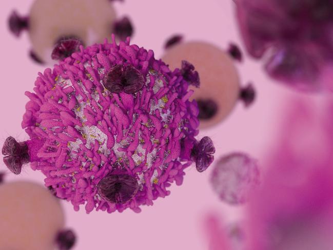 A CAR T-cell engineered to kill cancer cells. Picture: Supplied