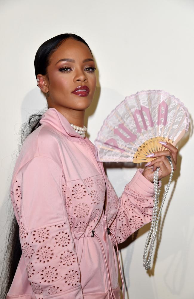 Rihanna backstage in Paris. Picture: Pascal Le Segretain/Getty Images for Fenty x Puma