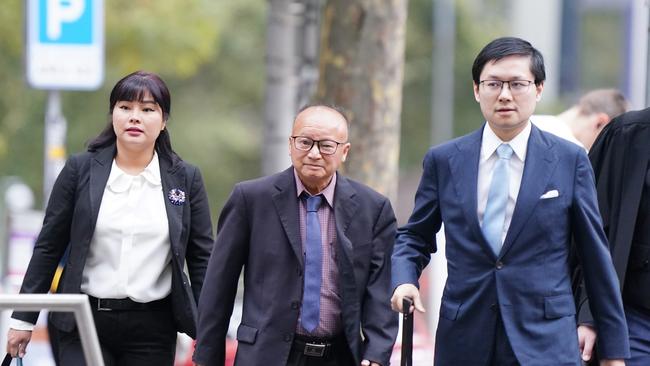 Di Sanh Duong (middle), was found guilty last year of trying to interfere with former federal minister Alan Tudge. Picture: NCA NewsWire/Luis Enrique Ascui