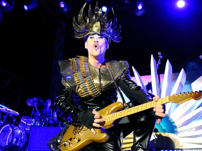 Luke Steele of Empire of the Sun performs in Las Vegas. Picture: Ethan Miller