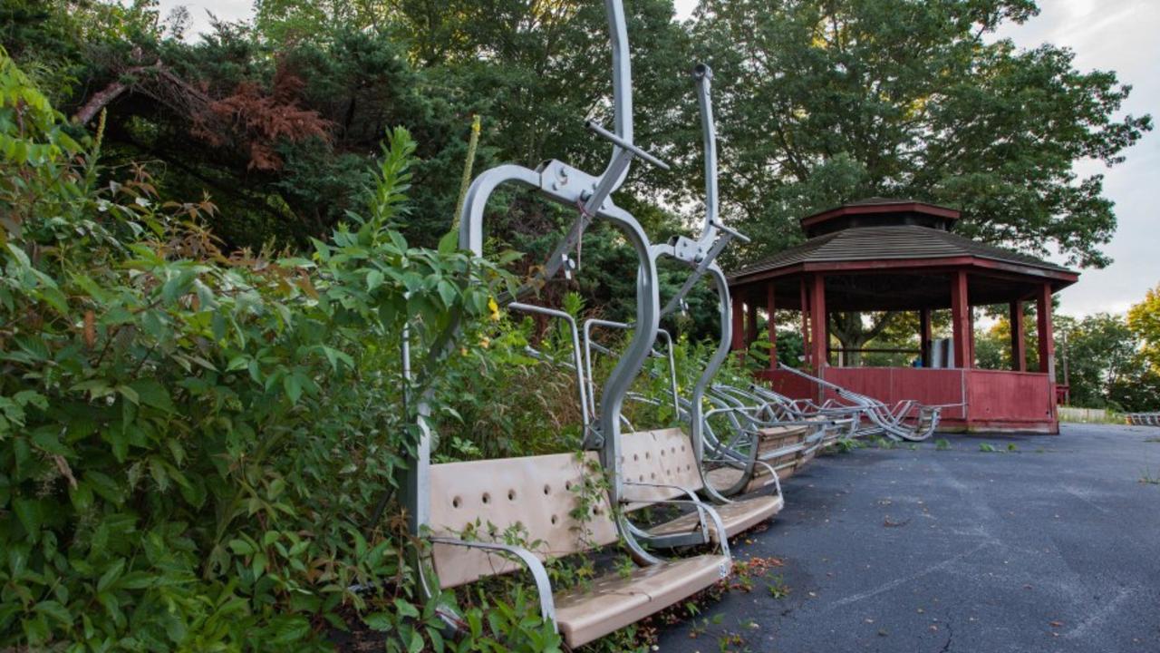 Abandoned wild west themed park Ghost Town in the Sky in North Carolina, designed by Disney. Picture: Abandoned South/Media Drum World/australscope