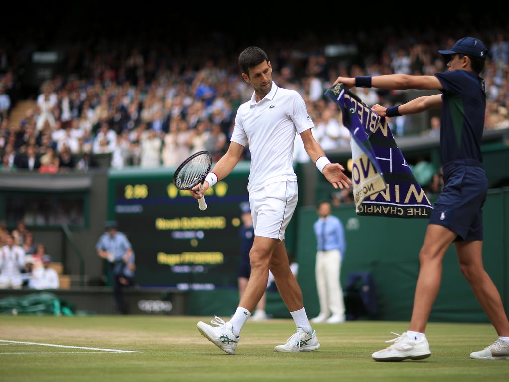 Ballkids at Wimbledon are paid the most generous stipend of any Grand Slam, while Australian ballkids aren’t paid at all. (Photo by Simon Stacpoole/Offside/Getty Images)