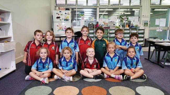 My First Year 2025 - Machans Beach State School. Picture: Brendan Radke Back row: Cohen, Abbie, Freddy, Sorcha, Neve, Lance, Braxley Front row: Charlee, Delilah, Rocky, Maya, Talya