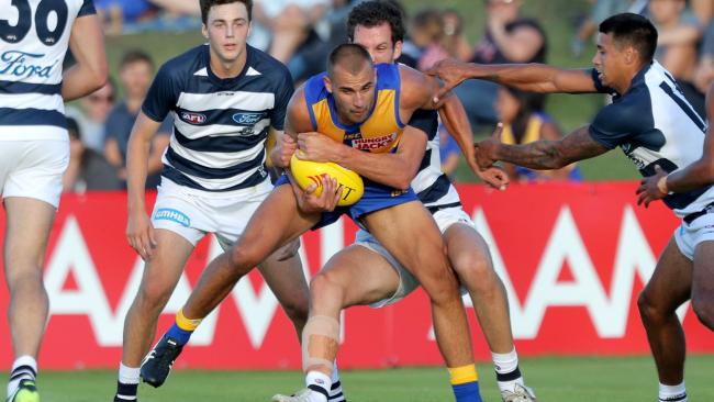 Dom Sheed was a standout for the Eagles on Friday. Picture: Getty Images 