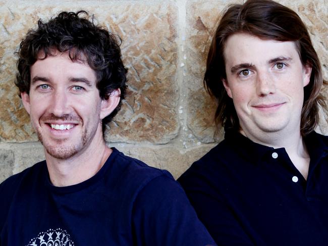 Scott Farquhar and Mike Cannon-Brooker, founders of Atlassian - a successful software internet company.