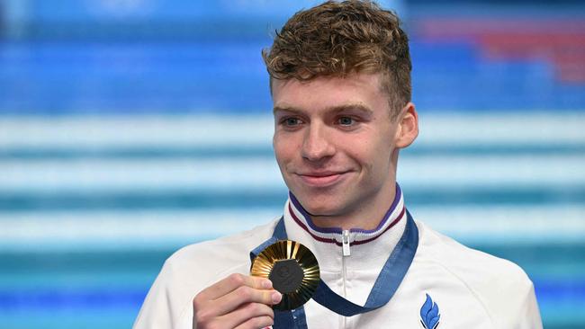 France embraced new national sporting heroes, such as swimmer Leon Marchand, along the way. Picture: Jonathan Nackstrand / AFP