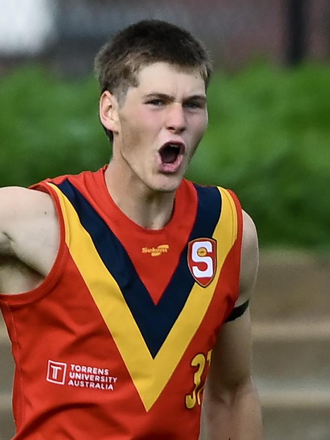 Liam Fawcett’s breakout game was missed by plenty. (Photo by Mark Brake/AFL Photos/via Getty Images)