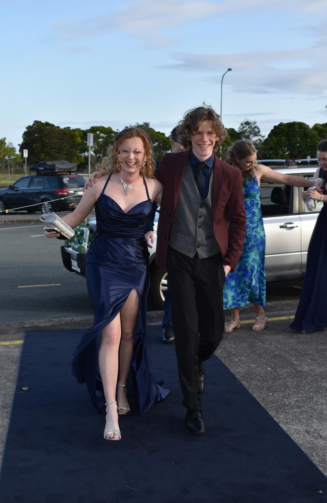 Students at the 2024 Chancellor State College formal.