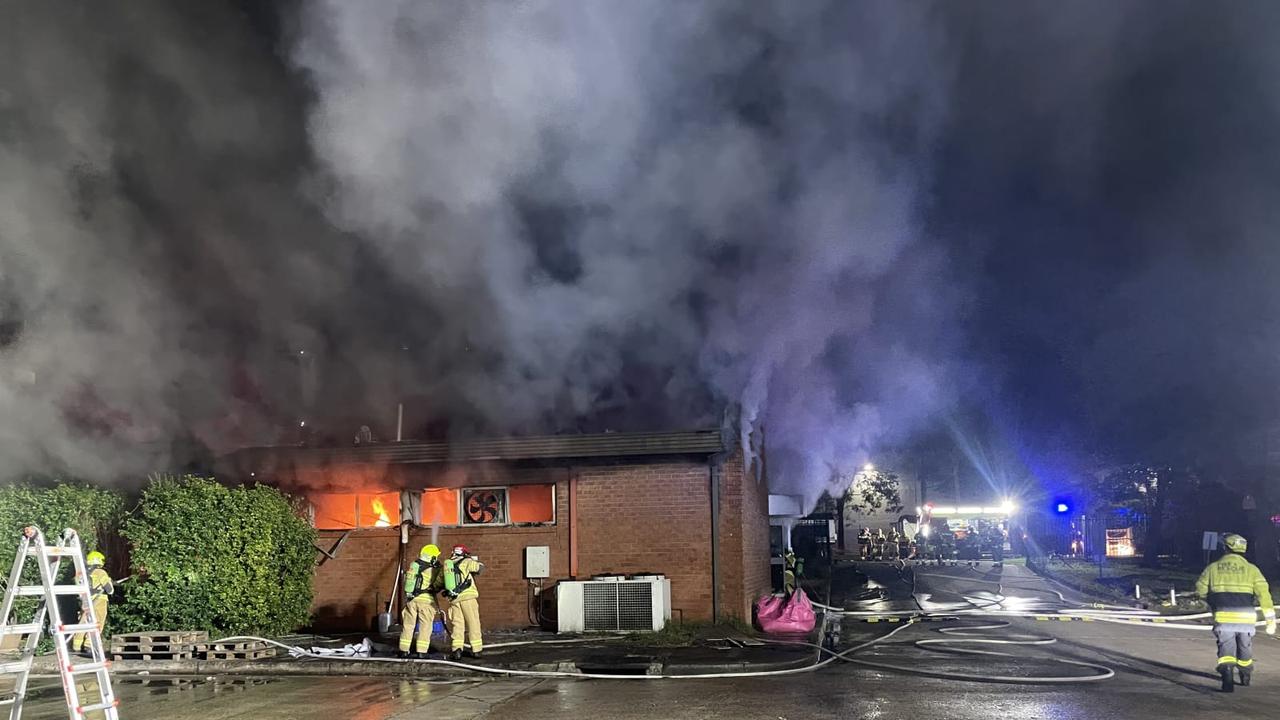 Massive blaze rips through chocolate factory