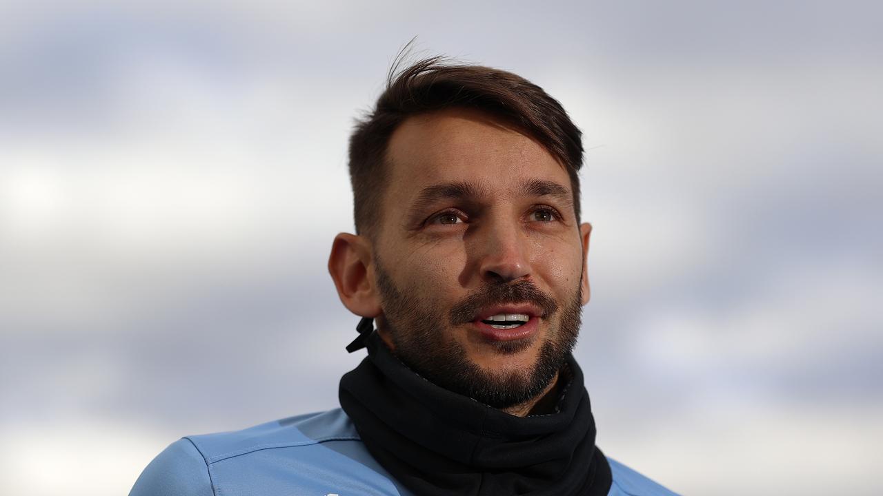 Milos Ninkovic is desperate to prove his fitness for Sunday’s A-League grand final. Picture: Robert Cianflone/Getty Images