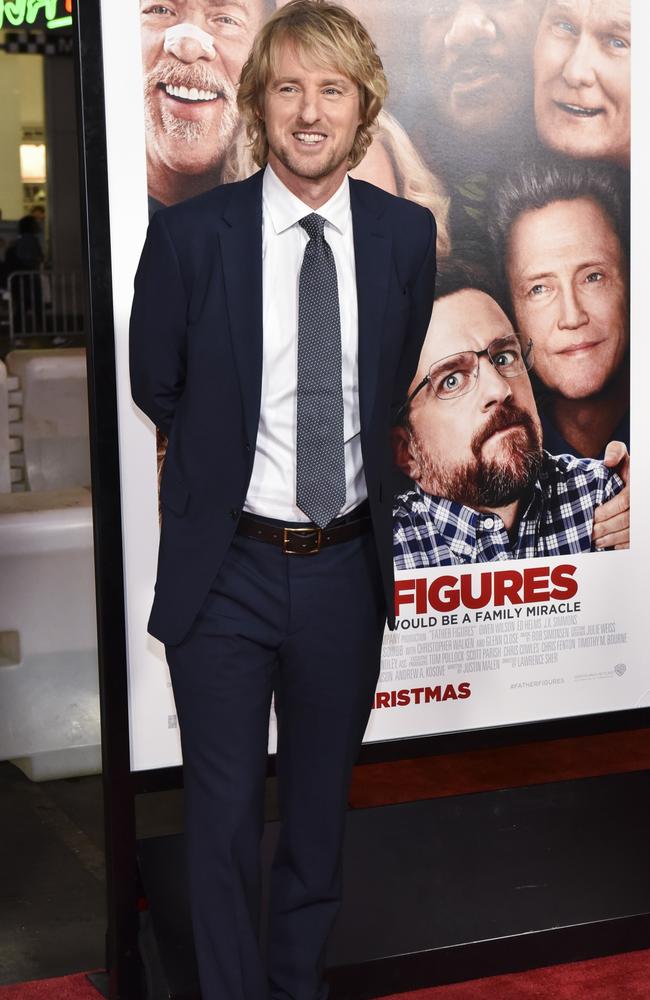 Owen Wilson at the premiere ‘Father Figures’ in 2017. Picture: Rodin Eckenroth/Getty