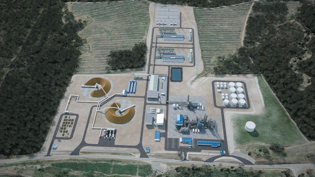 Concept designs of what the HIF Global efuel plant at Surrey Hills might look like. Picture: Supplied.