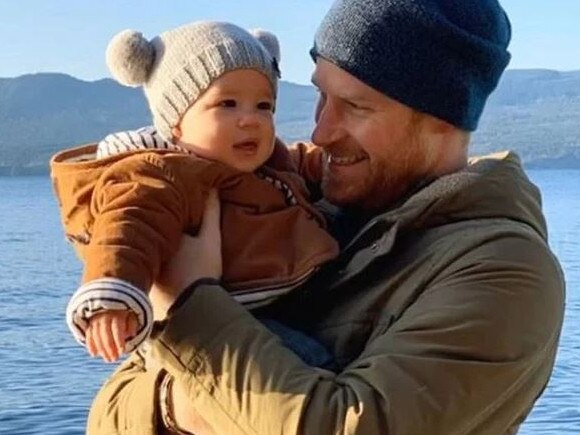 Supplied Editorial Prince Harry and Archie in Canada. Picture: Instagram