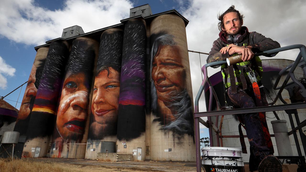 painted silos