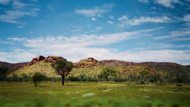 The MacDonnell Ranges surround Alice Springs.