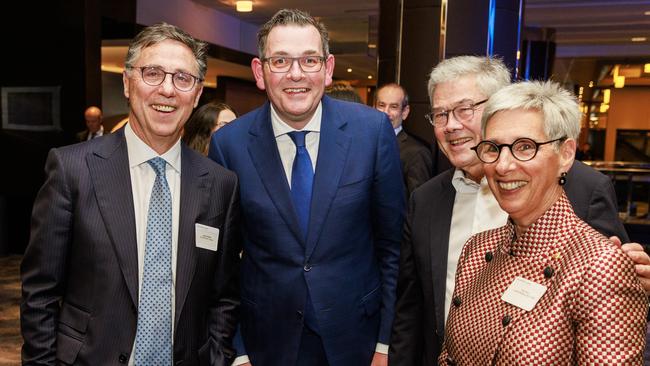 From left: Leon Zwier, Victorian premier Daniel Andrews, Anthony Howard and Linda Dessau. Picture: Aaron Francis