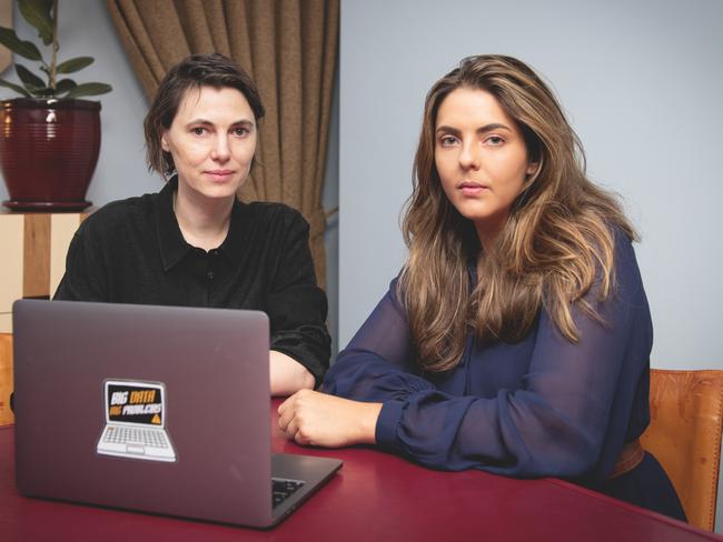 Reset Australia Policy Director Rys Farthing and Executive Director Alice Dawkins, investigate digital risks and online harms.MUST Credit Benjamin Horgan.