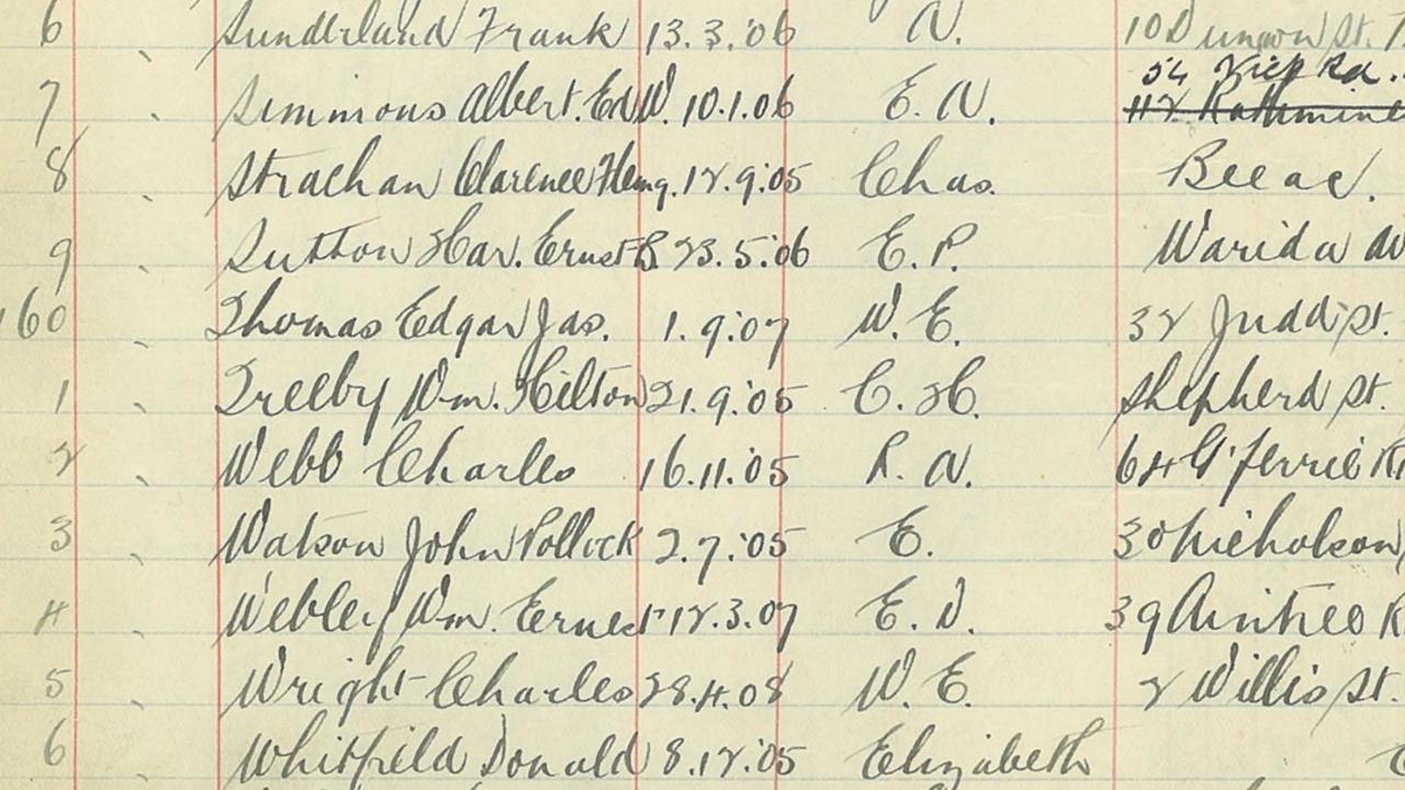 Enrolment records from Swinburne show Charles Webb listed as a student at the time of the photo. Picture: Facebook