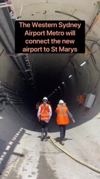 Inside the Western Sydney Airport Metro tunnels