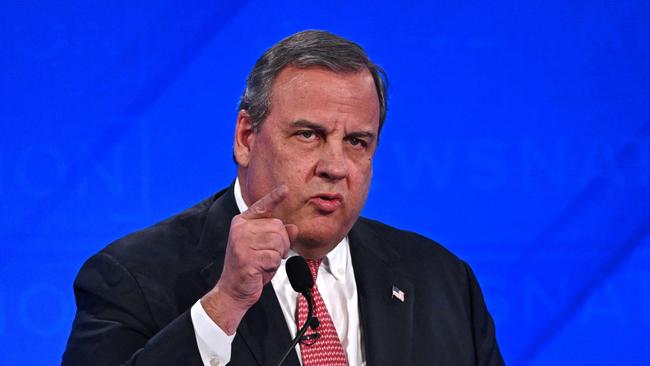 Chris Christie has bowed out of the race of the Republican Party nomination. Picture: AFP