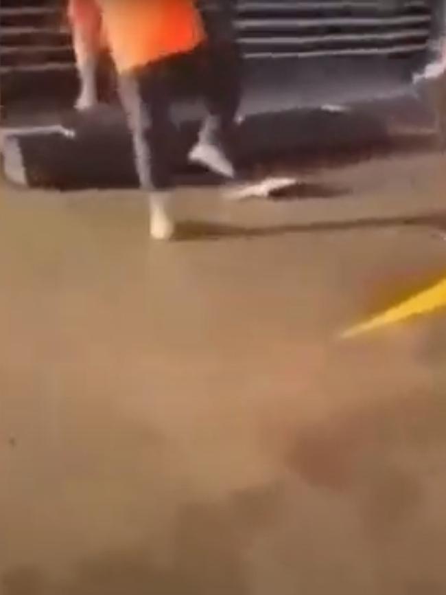 Footage of the alleged attack.