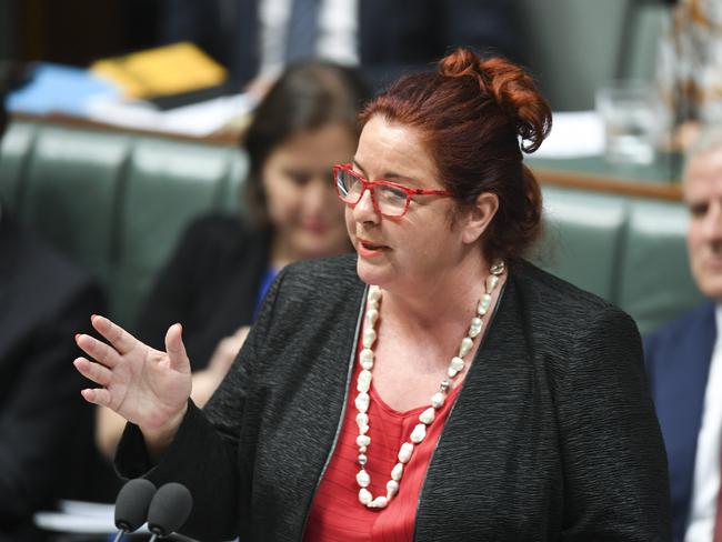 Australian Environment Mnister Melissa Price speaks during House of Representatives Question Time at Parliament House in Canberra, Thursday, April 4, 2019.(AAP Image/Lukas Coch) NO ARCHIVING