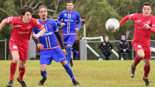 Eastern Lions and Langwarrin do battle on Saturday. Picture: Ghadir Razuki