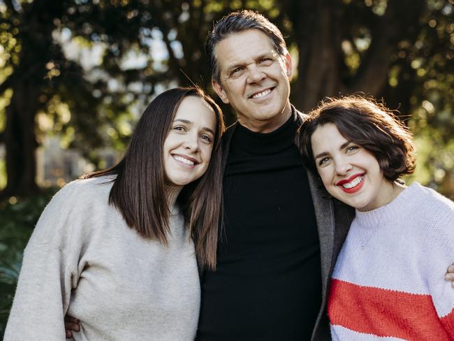 Jim Rogers with his daughters Millie and Daisy.