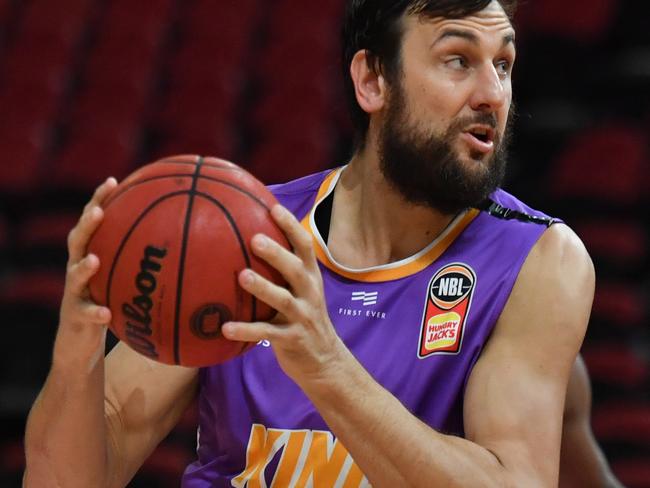 Bogut reiterated his displeasure with the NBL’s handling of the cancellation of the finals series. Picture: AAP