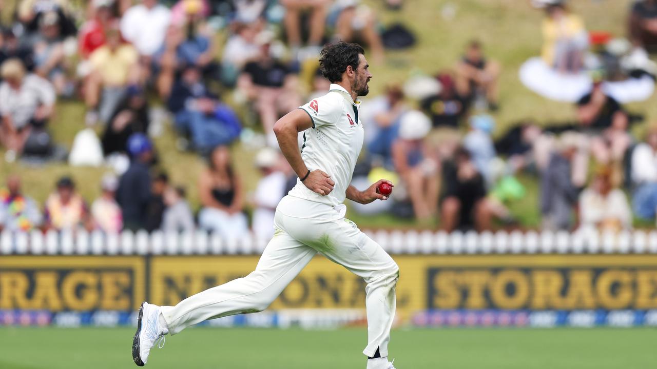 Mitchell Starc from Australia.  Photo by Hagen Hopkins/Getty Images