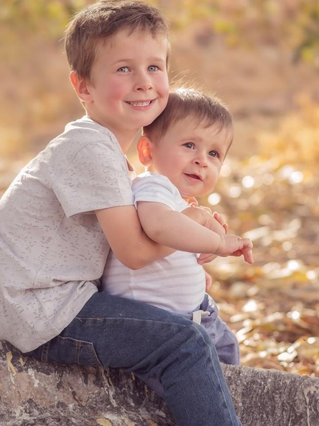 Koda Little, 4, and his brother Hunter Little, nine months, were killed when their father Damien Little drove himself and them off Port Lincoln's main wharf. Picture supplied by family.