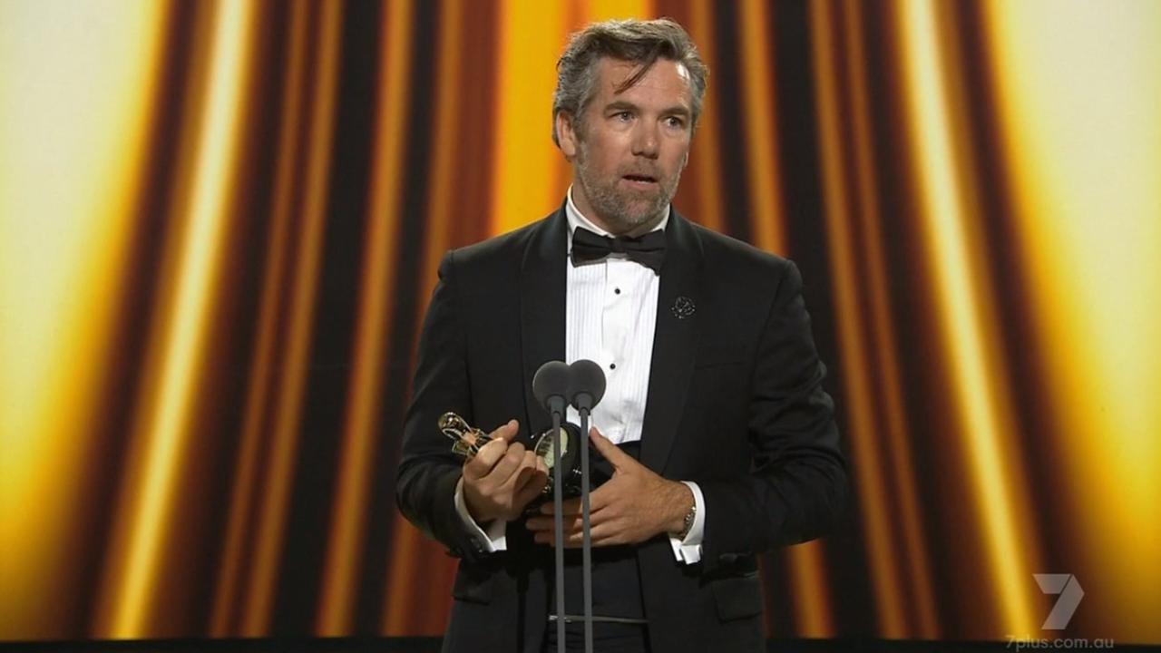 Patrick Brammall wins Most Outstanding Actor. Picture: Channel 7