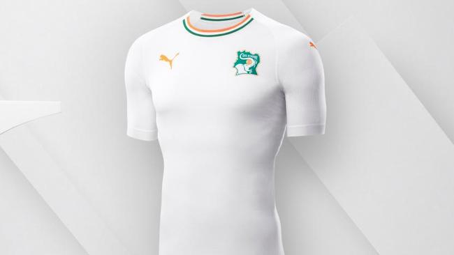 Ivory Coast's white Puma away kit