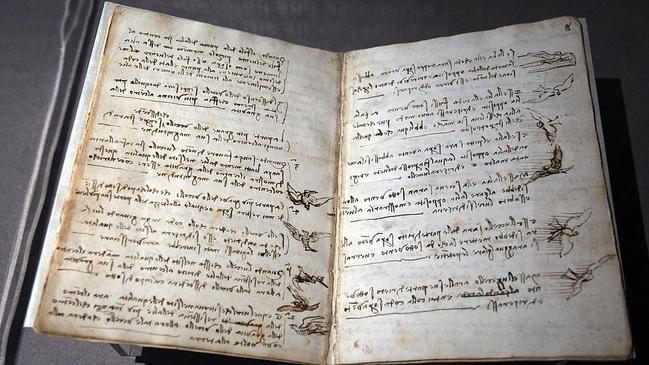 The Da Vinci Codex, which Bill Gates bought for $US30 million.