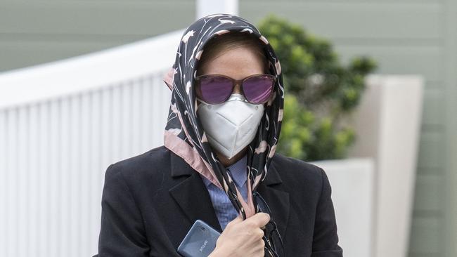 Samantha Azzopardi was keen to avoid detection as she waited for her court matter to be heard. Picture: Simon Bullard